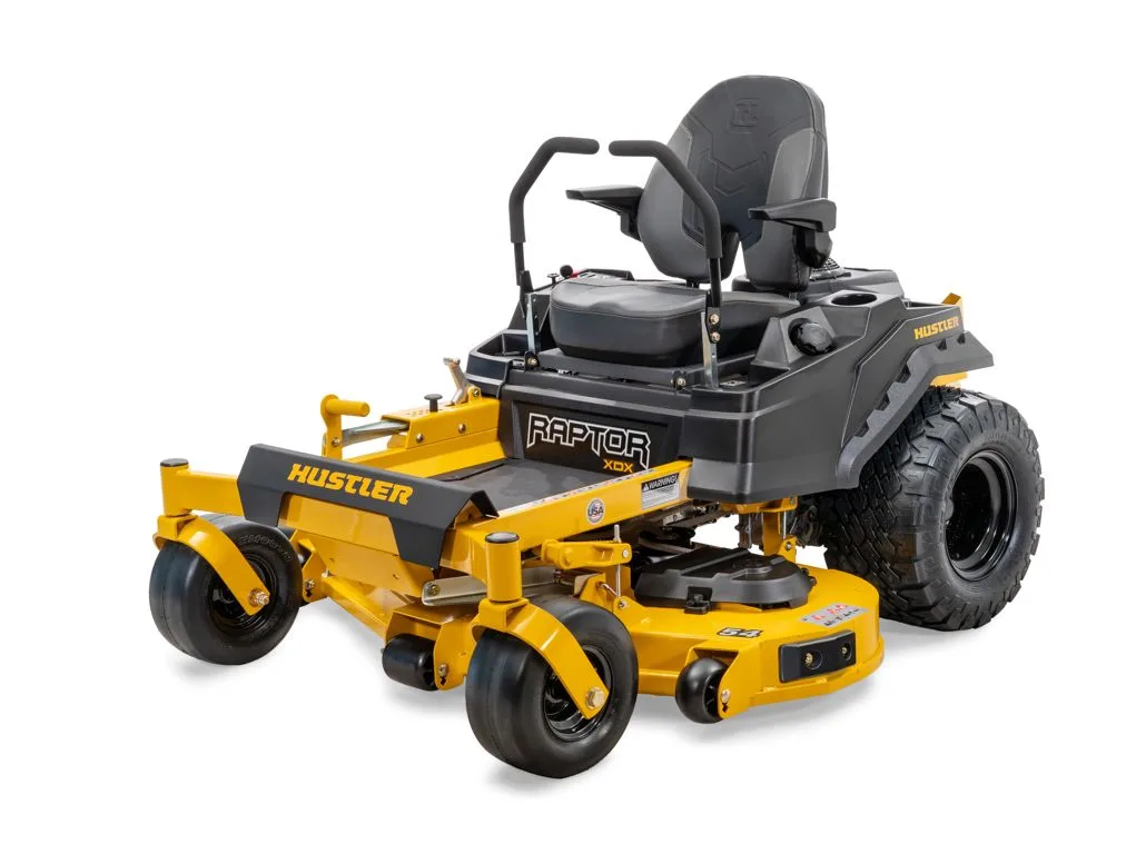 Hustler Raptor XDX-54 zero-turnmaaier van links