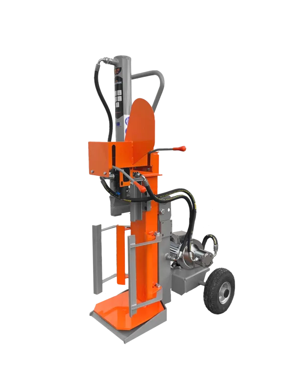 Dormak RL10 EL ECO houtklover, verticaal met elektromotor en wielen