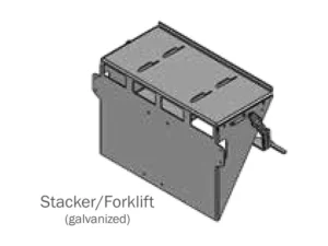 Westermann Adapterplaat type stapelaar / heftruck voor Optimal 1600F en 2300F