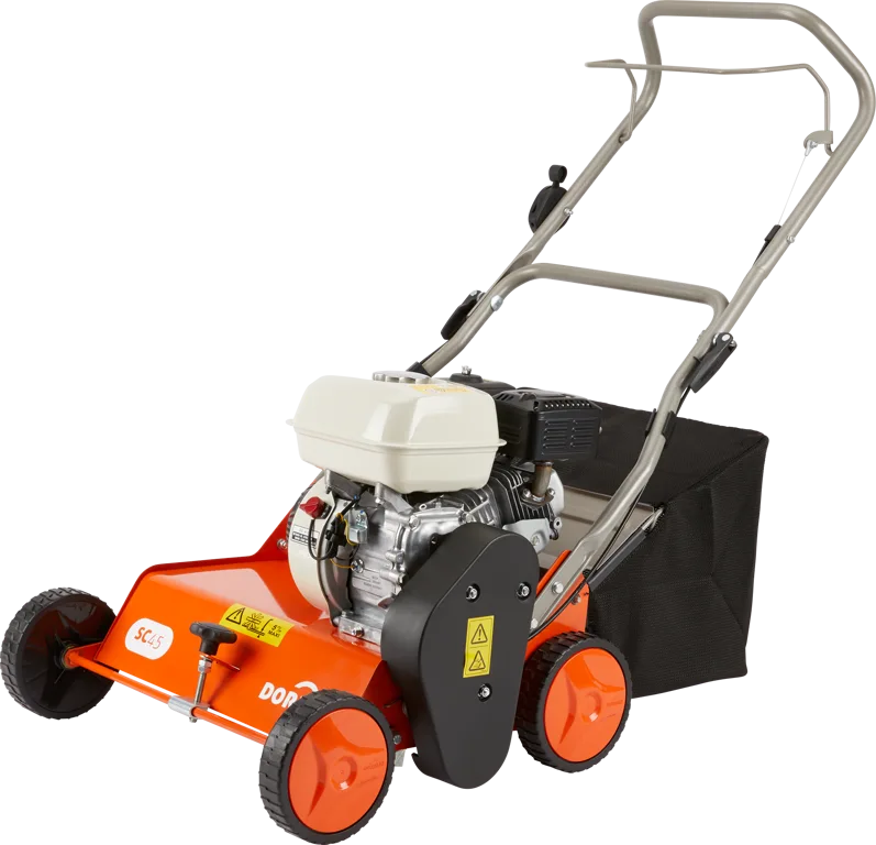 Dormak SC45H verticuteermachine met Honda-motor en opvangbak