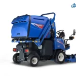Iseki SF 237 van achteren met opvangbak
